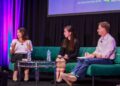 (Elena Mantagaris, Senior Advisor Canadian Initiative. Montserrat Ramírez, directora de Operaciones PET ECOCE A.C. Scott Trenor ,Technical Director Olefins Tech Committee Lead)