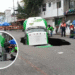 Camión repartidor cae en socavón de 8 metros en Iztapalapa; no hubo lesionados