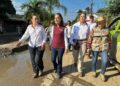 Tras inundaciones en Veracruz: Sheinbaum y Montiel supervisan zonas afectadas