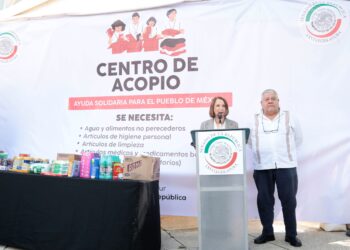Instalación del Centro de Acopio para ayuda a damnificados por lluvias