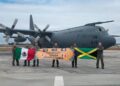 Defensa traslada 38.8 toneladas de ayuda humanitaria a Jamaica