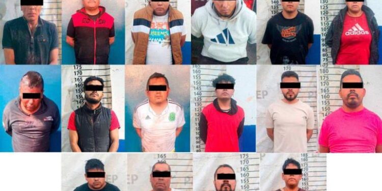 Detienen a 16 presuntos miembros de La Familia Michoacana en Puebla
