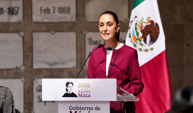 Cuautémoc, Ciudad de México. 29 de marzo 2026. La presidenta constitucional de los Estados Unidos Mexicanos, la Doctora Claudia Sheinbaum Pardo en Bicentenario del Natalicio de Margarita Maza.
Foto: Hazel Cárdenas/Presidencia