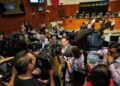 El senador Enrique Vargas del Villar, en la Comisión Permanente del Congreso de la Unión