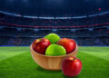 Manzanas: la alineación más fresca y saludable para disfrutar el fútbol