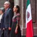 Claudia Sheinbaum recibe en Palacio Nacional al Presidente de la Confederación Suiza, Guy Parmelin