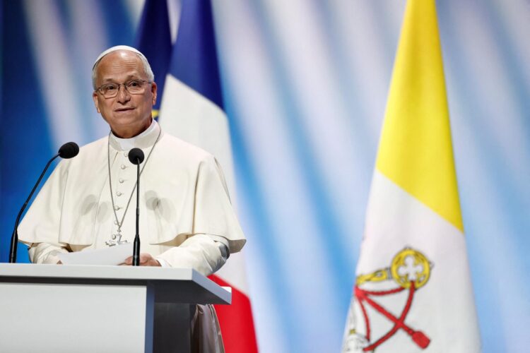 El papa León XIV en Metz. EFE/EPA/BENOIT TESSIER / POOL MAXPPP OUT