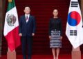 Claudia Sheinbaum recibe en Palacio Nacional a su homólogo de la República de Corea, Lee Jae-myung