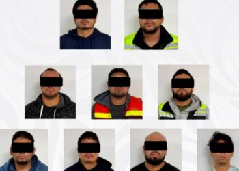 Operativo contra el robo a transportistas: caen nueve sujetos en SLP y aseguran más de mil 800 antenas para inhibidores de señal